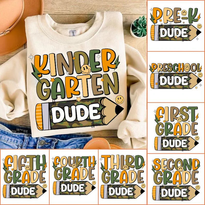 Dude School Grade Youth Tee