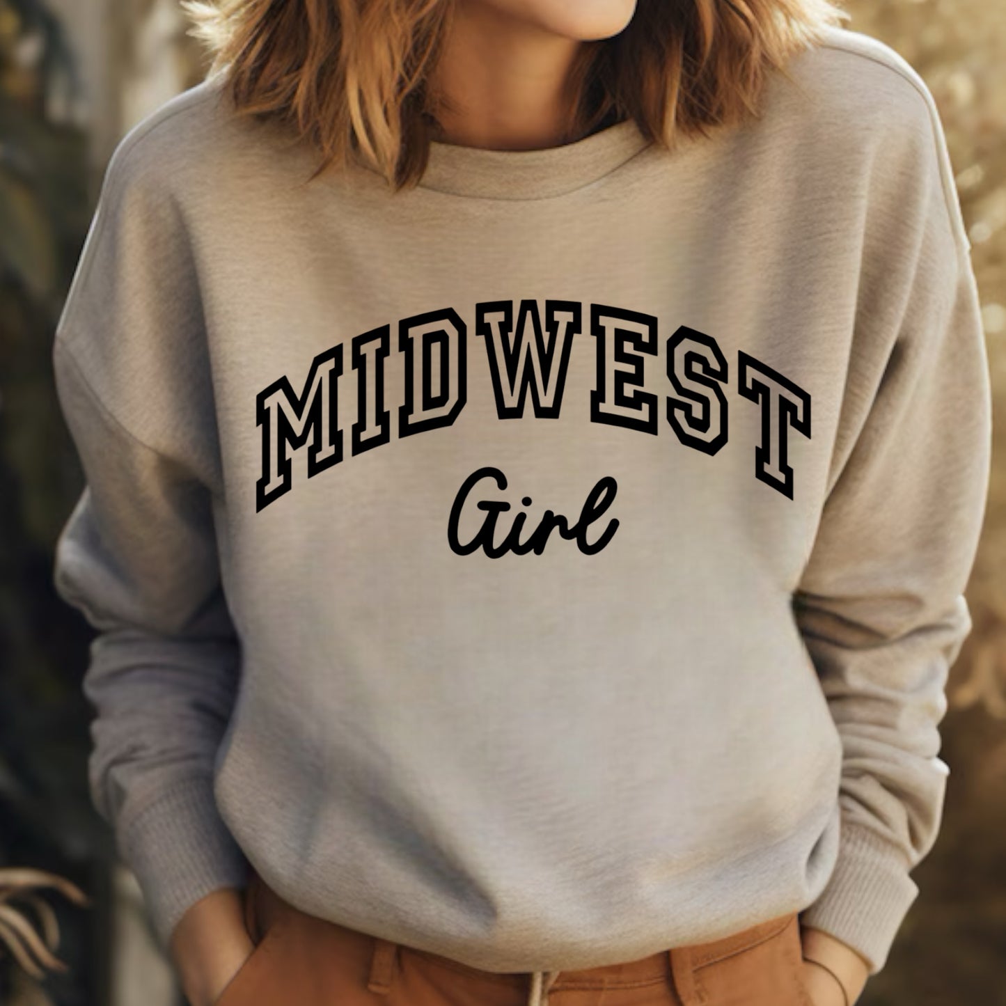 Midwest Girl Crewneck Sweatshirt or Tee