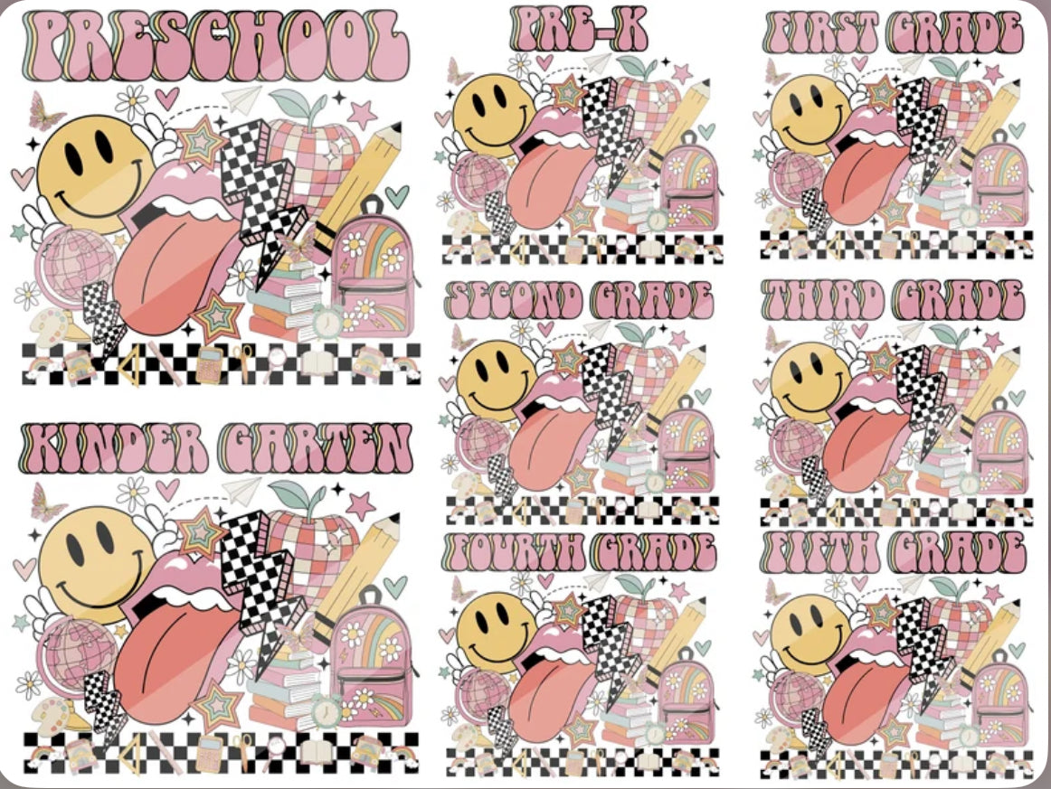 Retro Vibes-Girl/Grade-Customizable Tee