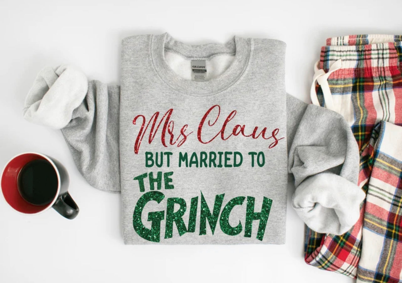 Mrs Claus-Tee or Crewneck Sweatshirt