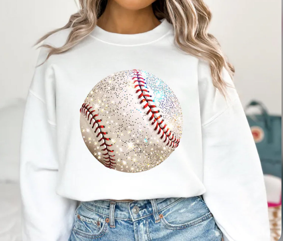 Sparkling Baseball Tee or Sweatshirt