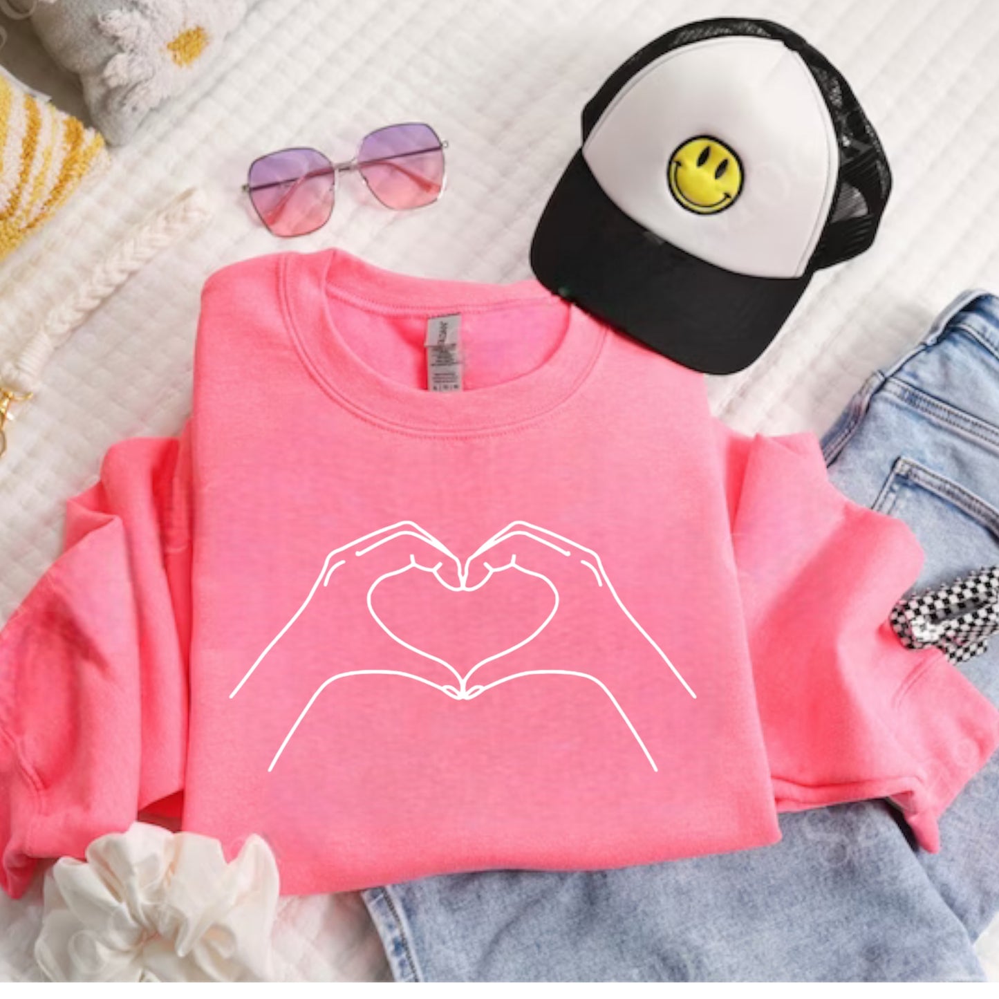 Heart Hands-Youth Tee or Crewneck Sweatshirt