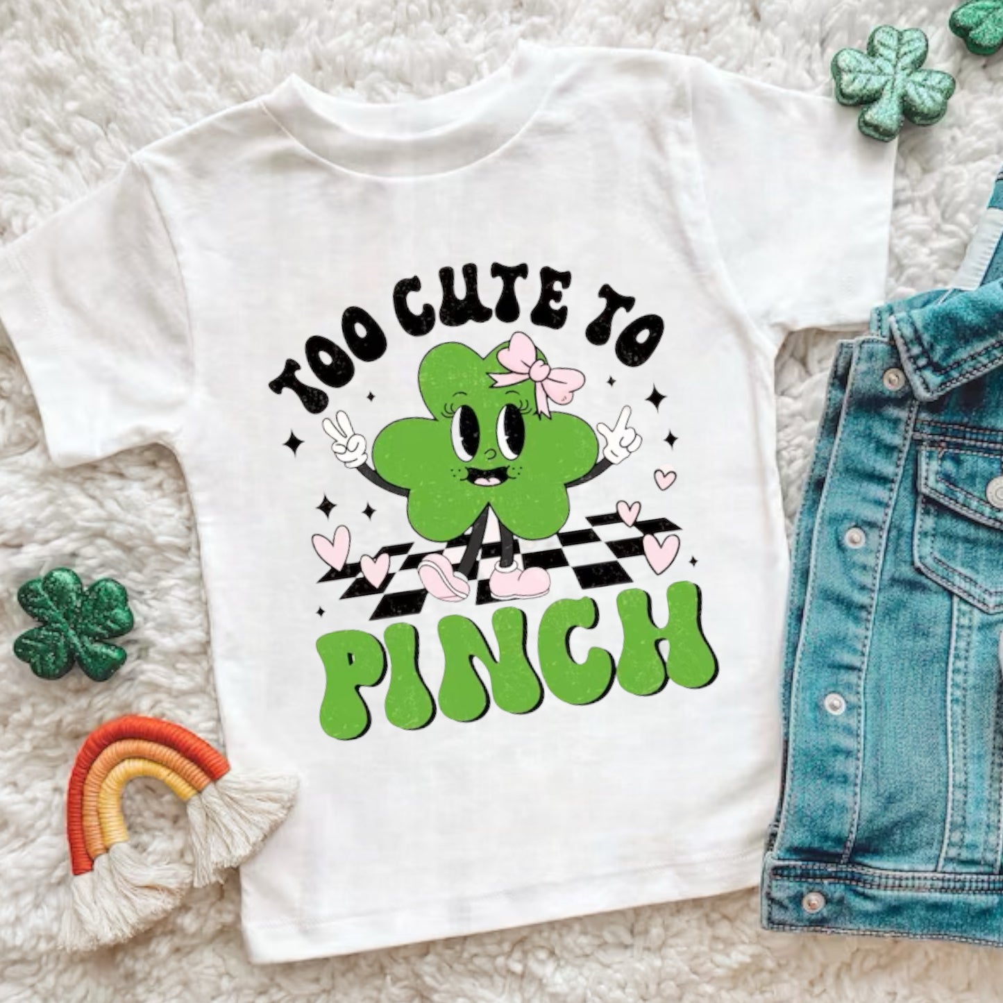 Too Cute To Pinch- Girl-Youth Tee