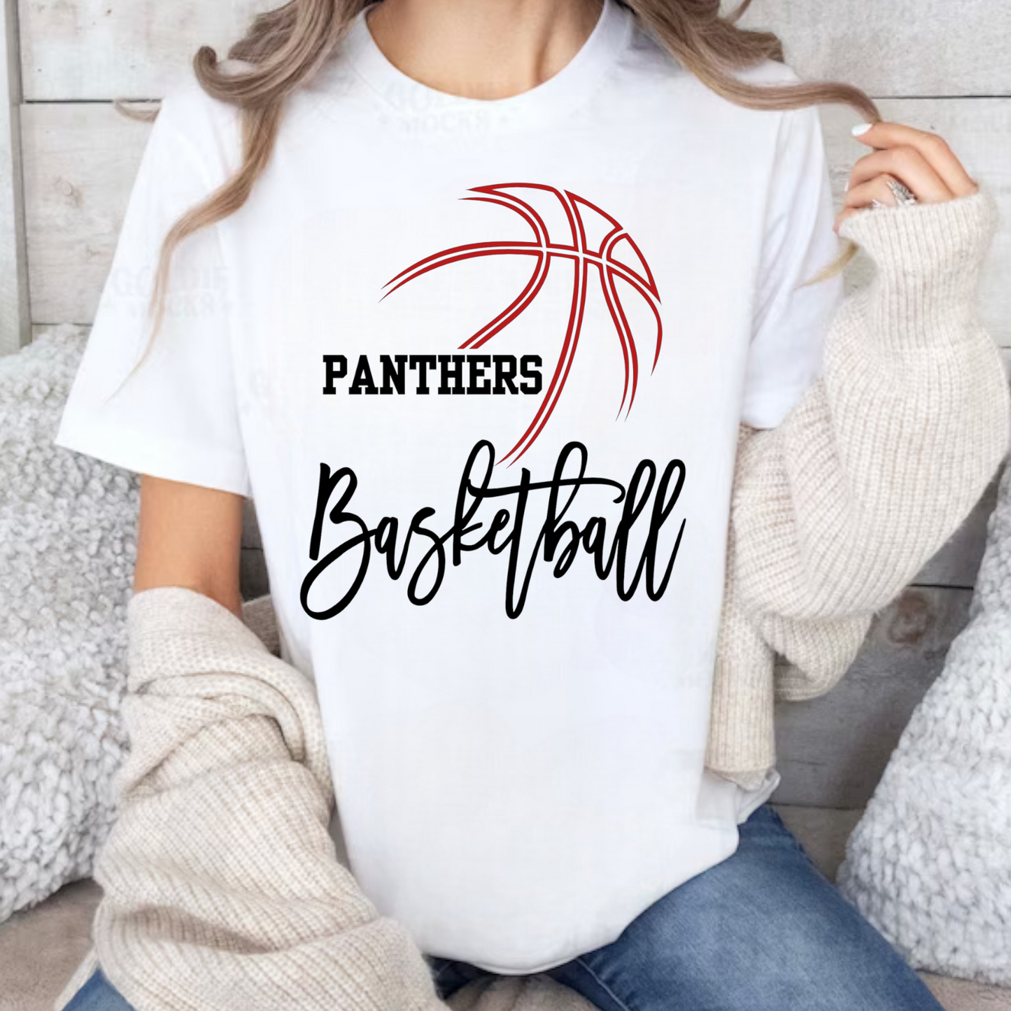 Custom Basketball School Spirit Tee or Sweatshirt