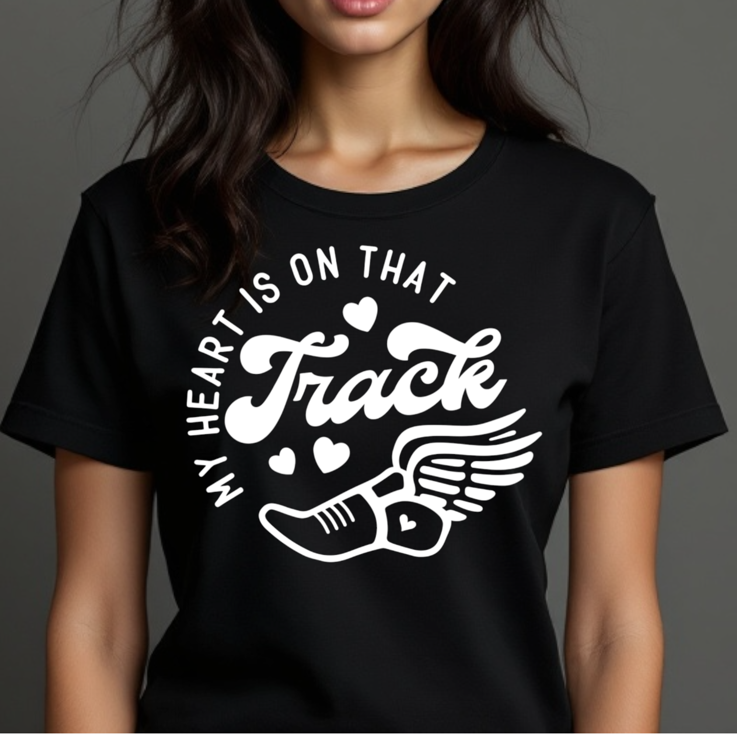 My Heart Is On That Field-Track Tee or Sweatshirt