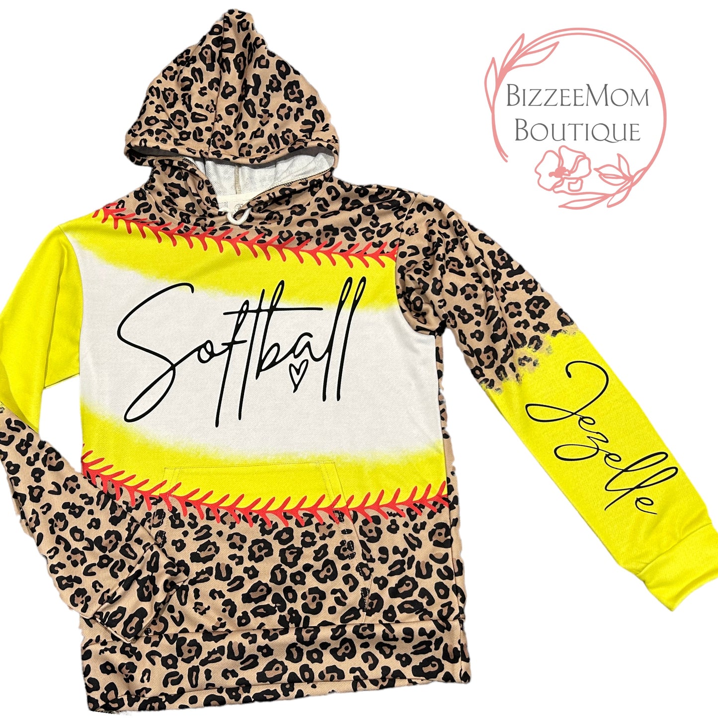 Softball Cheetah Hoodie