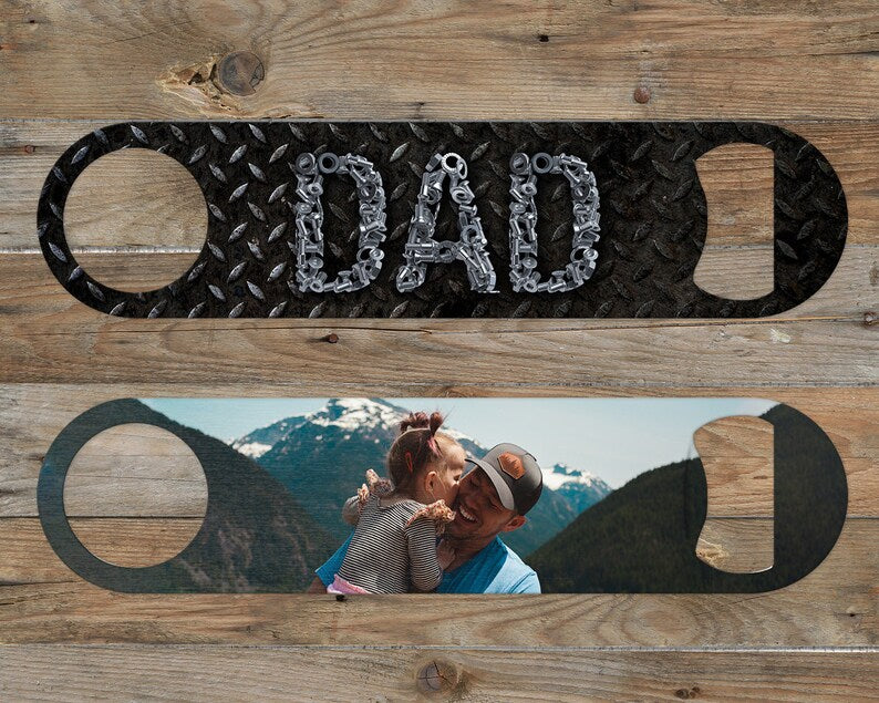 Custom Dad Photo Bottle Opener