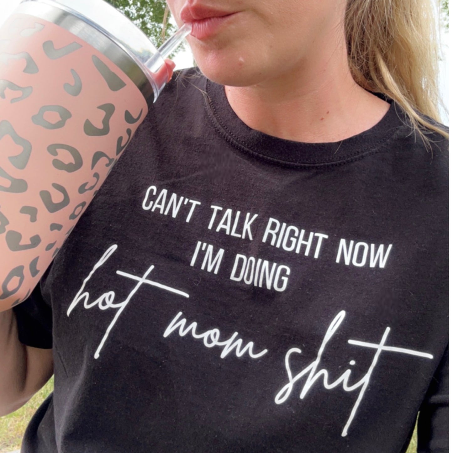Hot Mom S*** Crewneck Sweatshirt or Tee