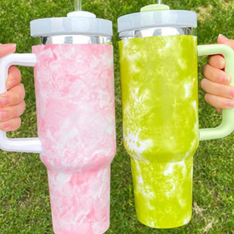 40 oz Tie Dye “Not Stanley” Cup