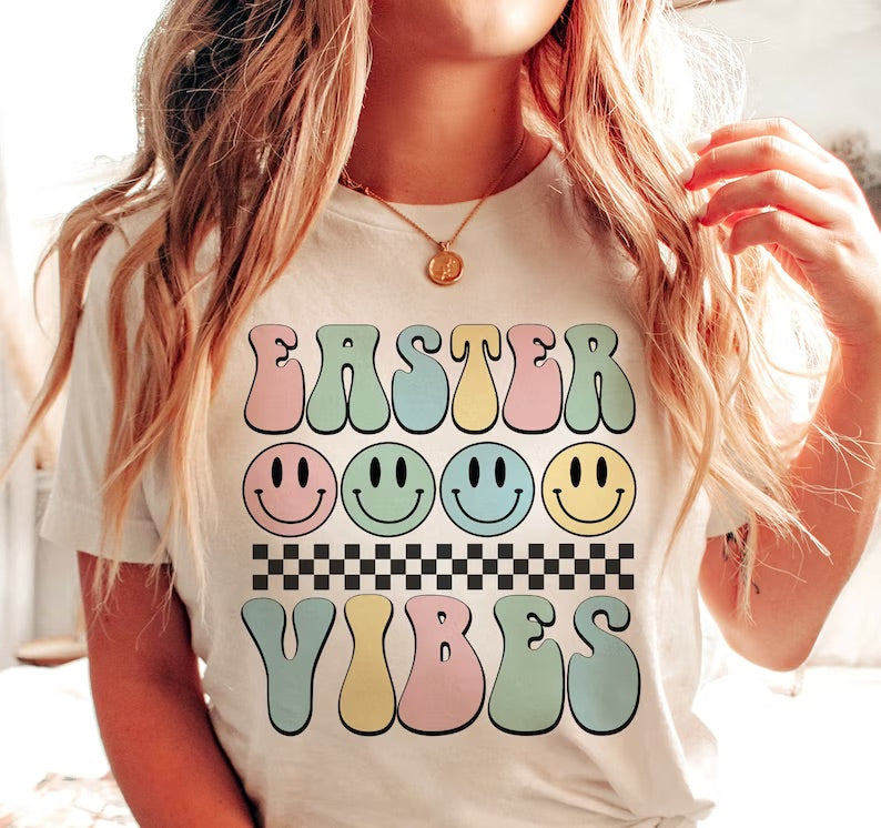 Easter Vibes Retro Tee