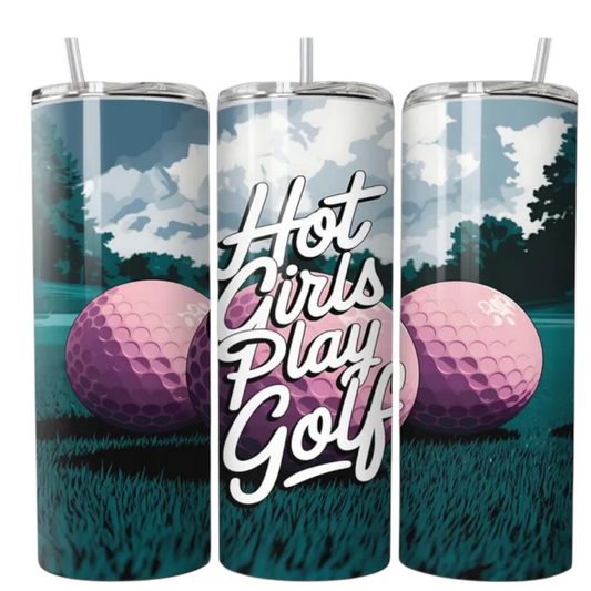 Hot Girls Play Golf-20oz Tumbler