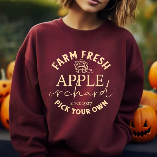 Apple Orchard Crewneck Sweatshirt or Tee