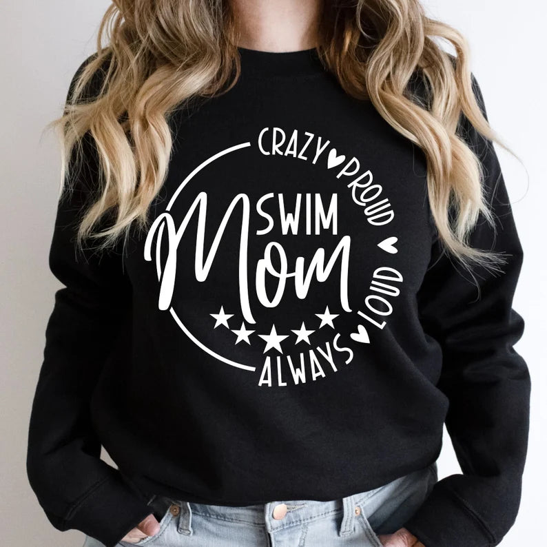 Swim Mom Tee or Sweatshirt