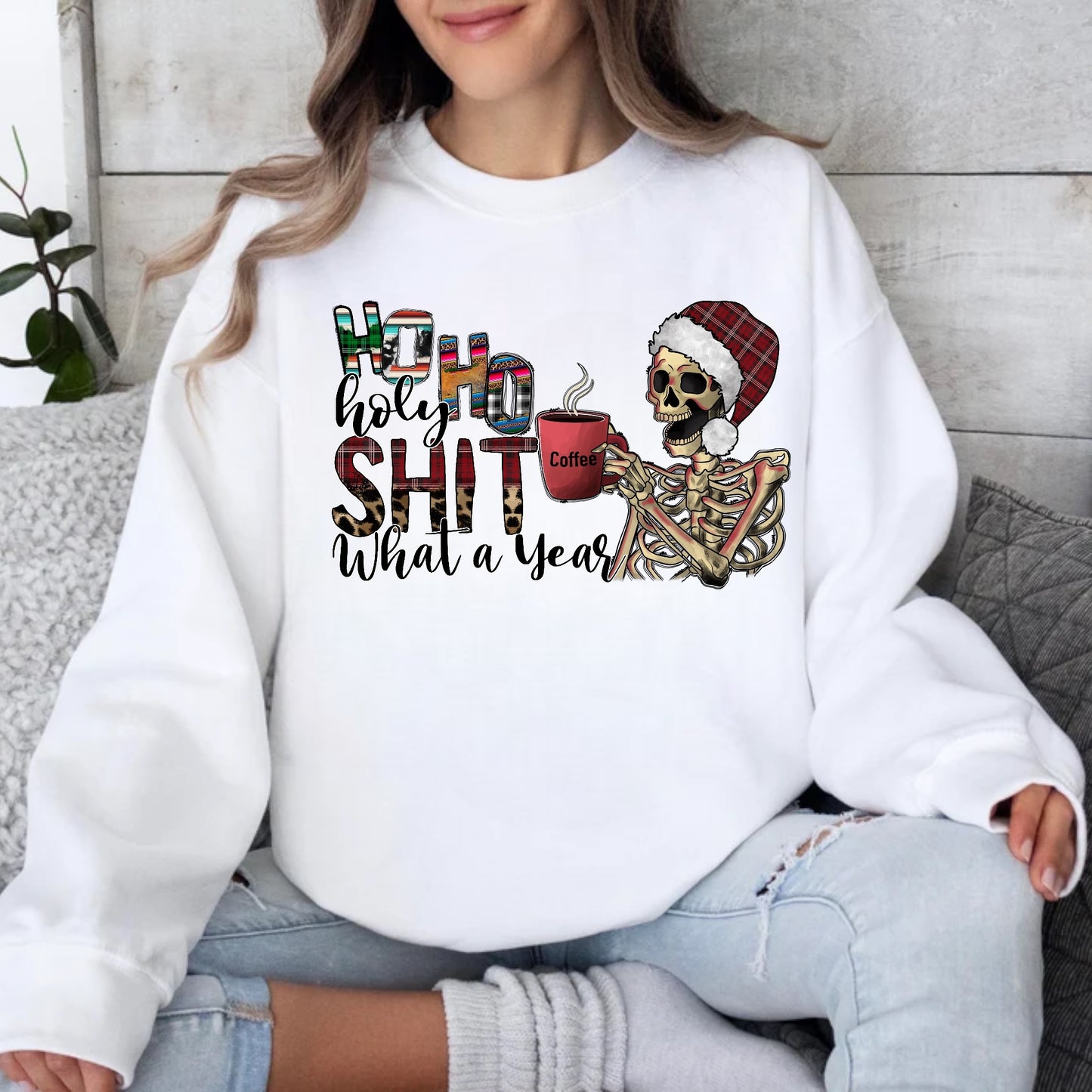 Ho-Ho-Holy S***-Tee or Crewneck Sweatshirt