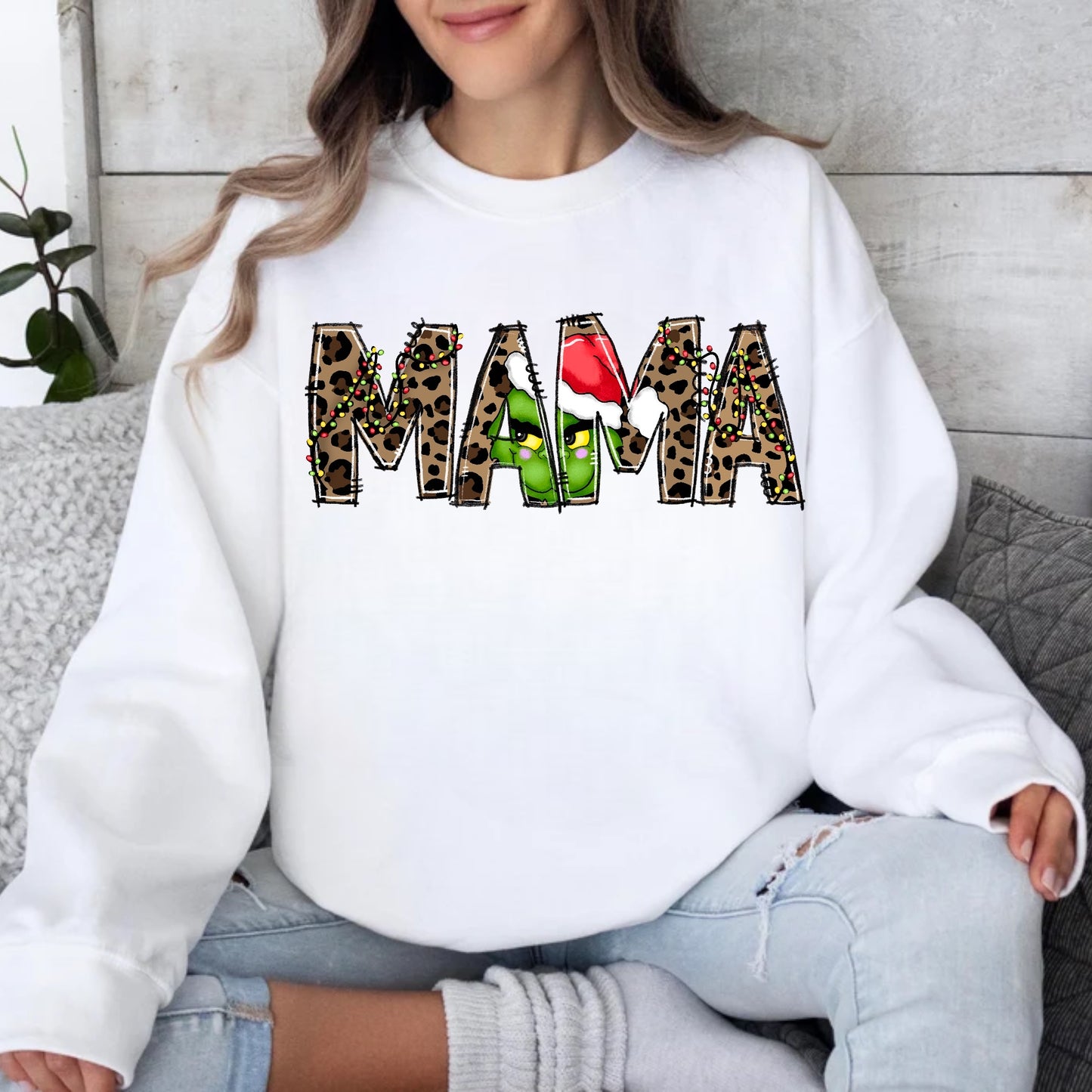 Mama Grinch- Tee or Crewneck Sweatshirt