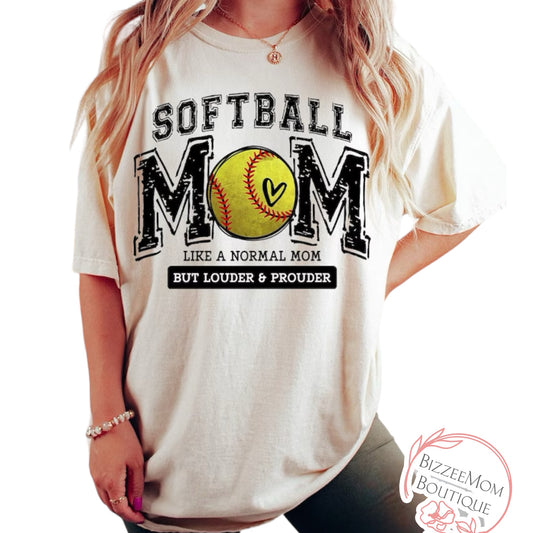 Softball Mom Crewneck Sweatshirt or Tee