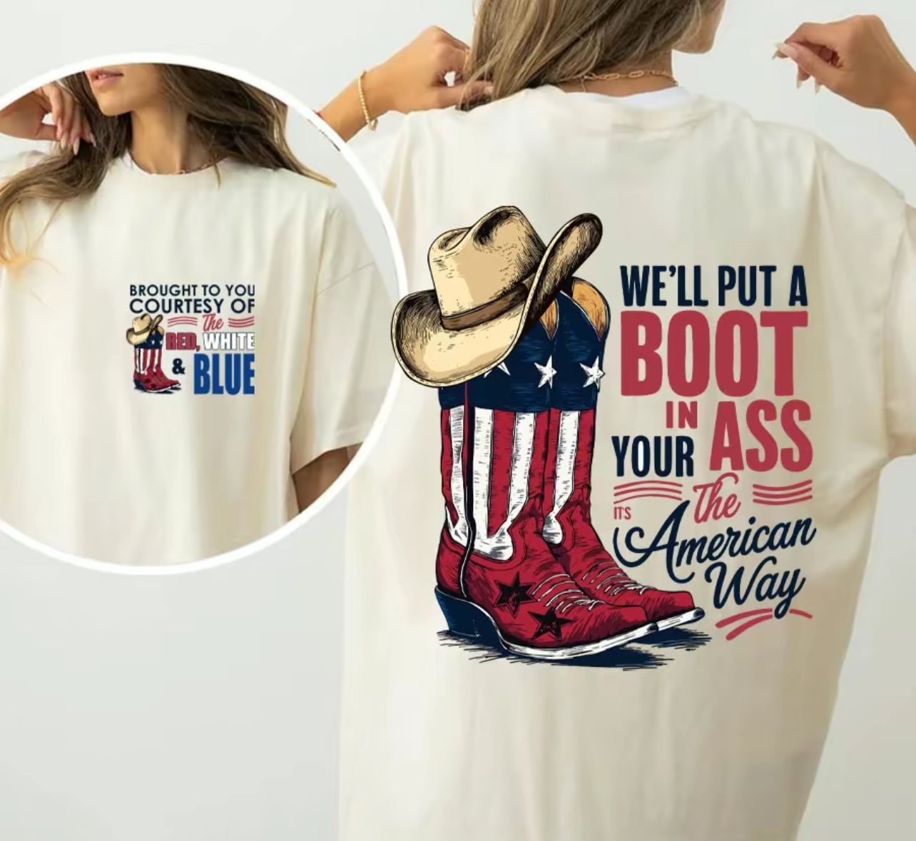 Courtesy of the RED WHITE & BLUE Tee