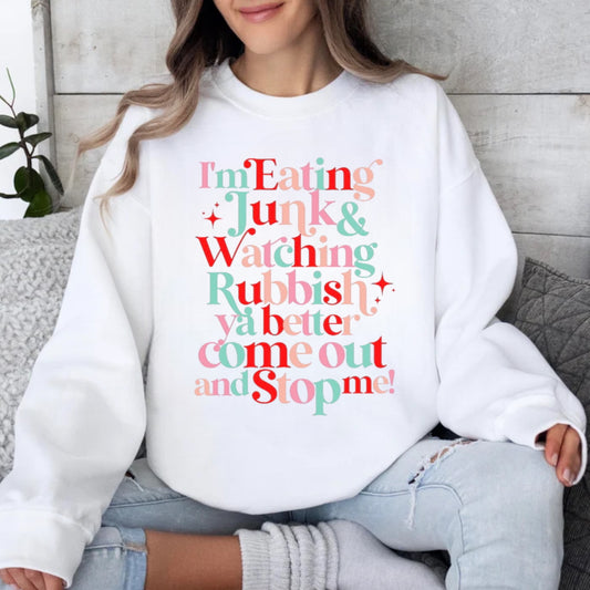 Junk Food and Rubbish-Tee or Crewneck Sweatshirt