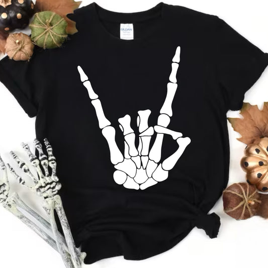 Skeleton Rock On Tee