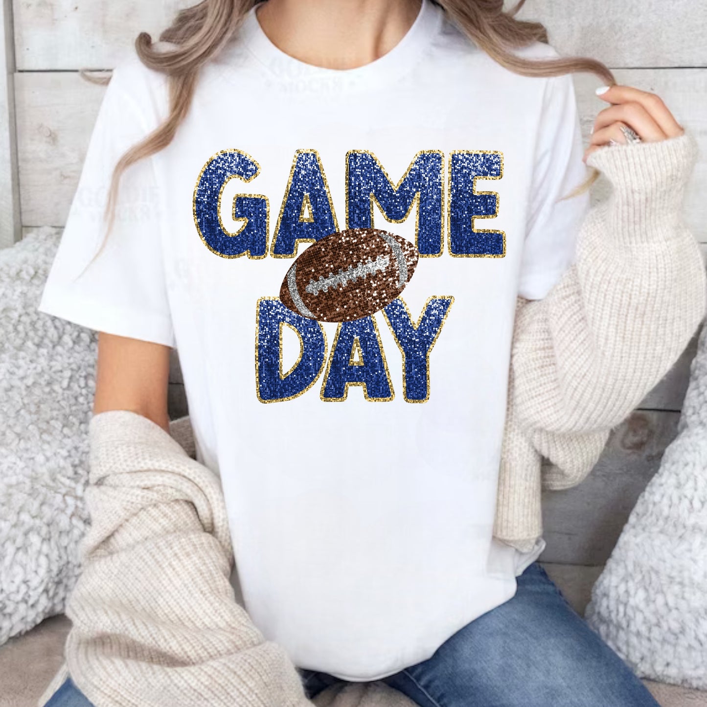 Game Day/Blue & Gold Tee or Sweatshirt