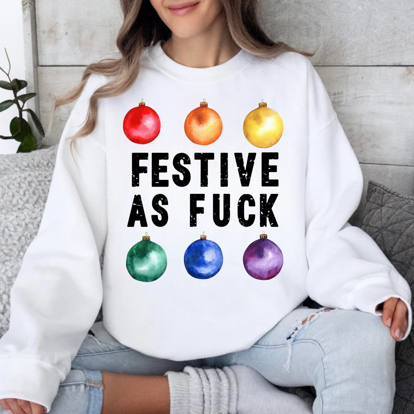 Festive AF- Tee or Crewneck Sweatshirt