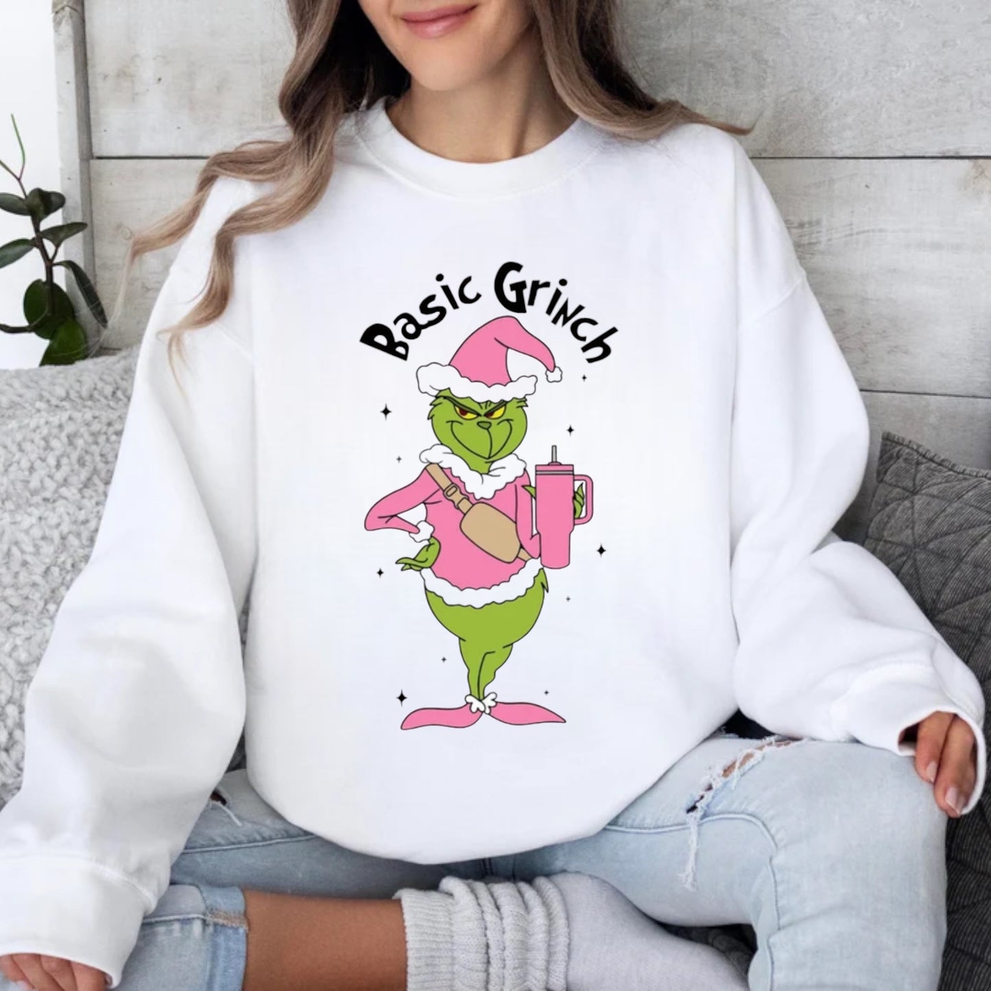 Basic Grinch-Tee or Crewneck Sweatshirt