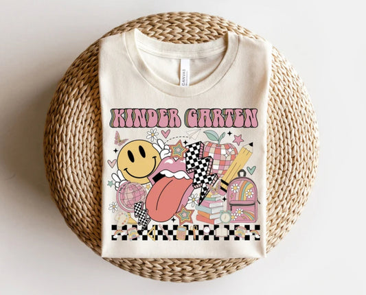 Retro Vibes-Girl/Grade-Customizable Tee