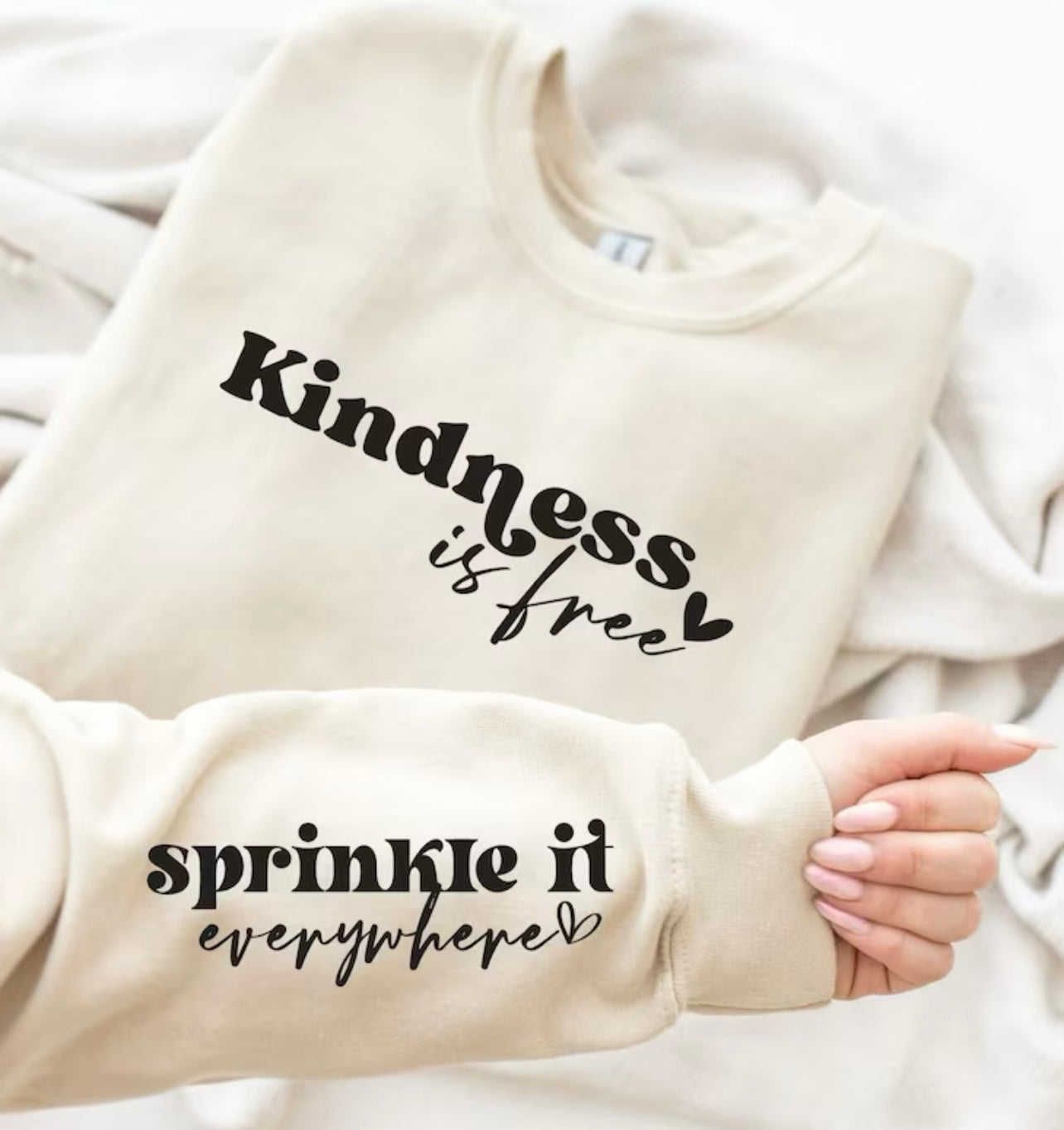 Kindness is Free-Crewneck Sweatshirt