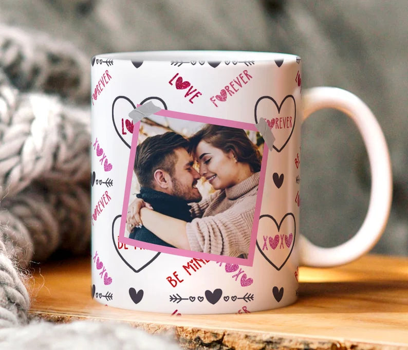 Custom Photo Valentines Mug