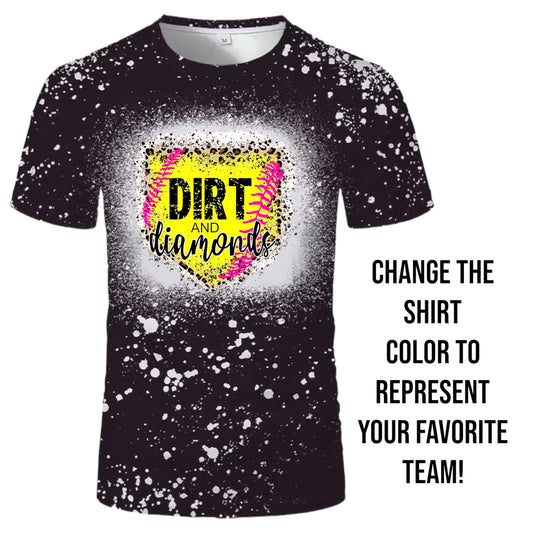 Dirt and Diamonds Softball Tee
