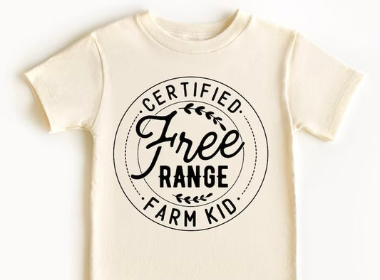 Certified Free Range Farm Kid Tee