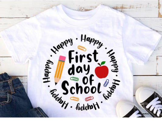 Happy 1st Day of School Youth  Tee
