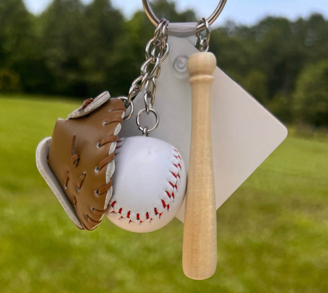 Custom Baseball Keychain