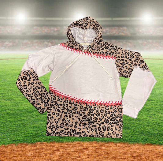 Baseball Cheetah Hoodie