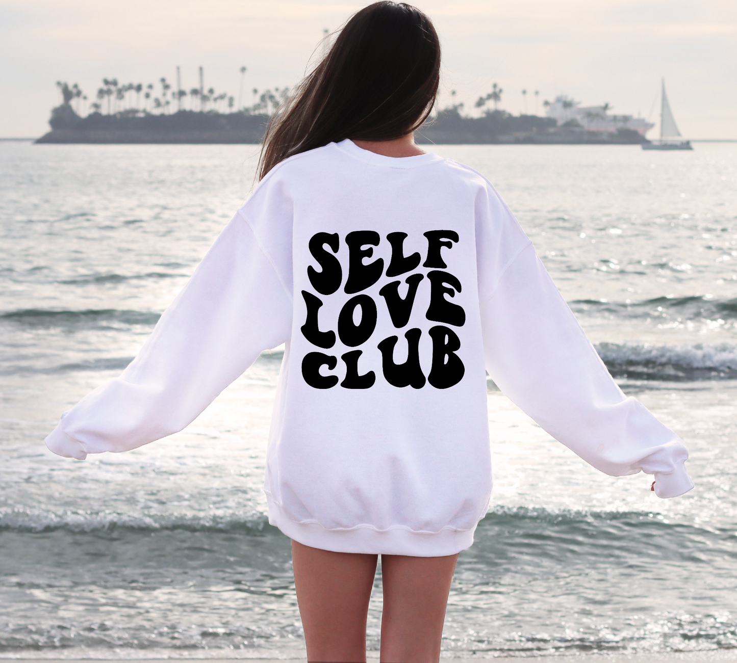 Self Love Club Retro Crewneck Sweatshirt or Tee