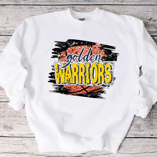 Golden Warriors Basketball Crewneck Sweatshirt or Tee