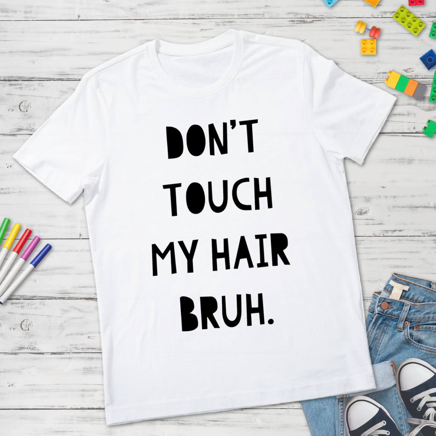 Don’t Touch My Hair Bruh Youth Tee