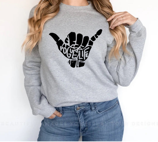 The Life Crewneck Sweatshirt or Tee