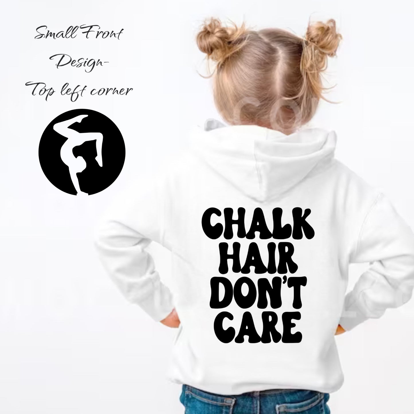 Chalk Hair Gymnastics Youth Hoodie
